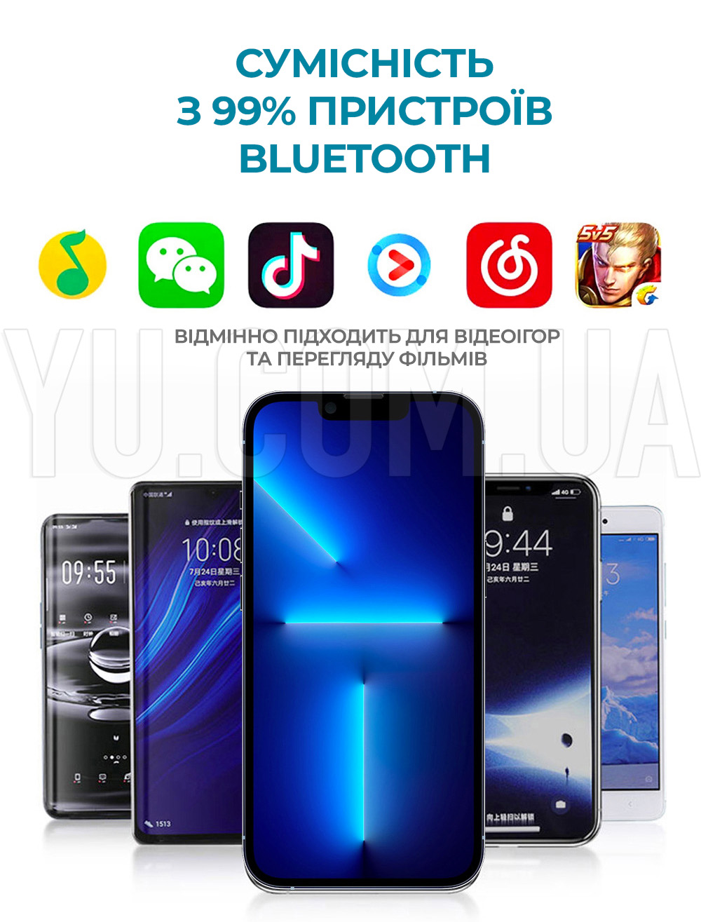 Бездротові навушники з сенсорним керуванням AIR pro 60 TWS fone Бездротові навушники з сенсорним керуванням AIR pro 60 TWS fone